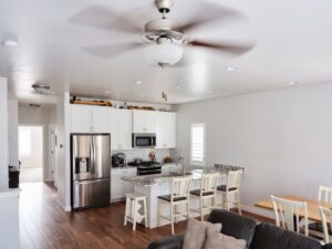 Ceiling Fan Improves Airflow And AC Efficiency