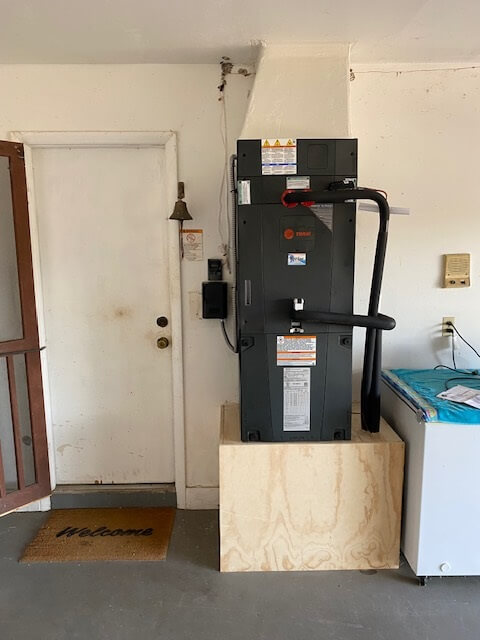 newly installed trane air conditioner