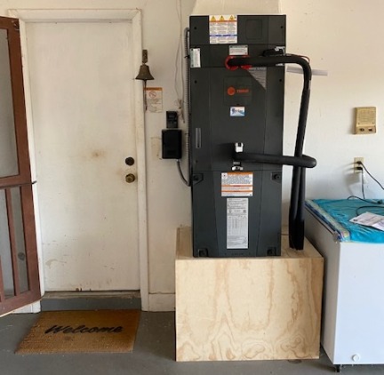 Newly Installed Trane Heating Unit