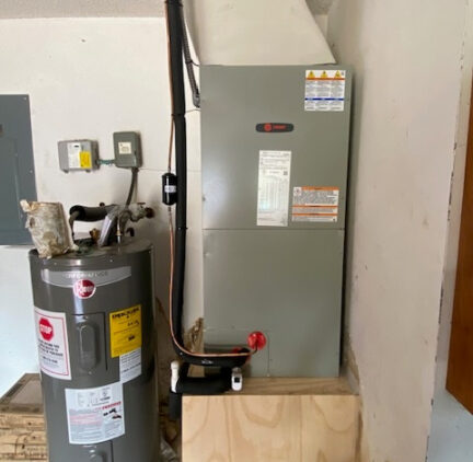 Indoor Trane Furnace & Water Heater